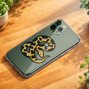 Naive Vintage Ball Python iPhone Case, Reptile Lover Serpent Cover