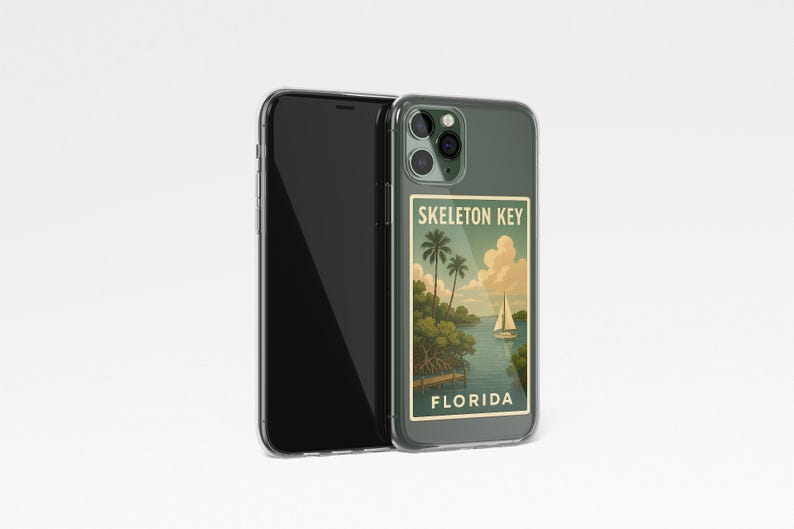 Tkey Phone Case Vintage Poster Style Skeleton Key Phone Case Antique Key Lock Charm ...