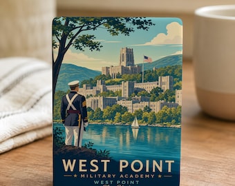 West Point Military Academy Fridge Magnet, US Army Cadet School Souvenir Magnet, West Point New York Refrigerator Magnet