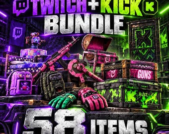 Rust Twitch + Kick Drops Bundle (58/58 Skins) All In One - Fast Delivery