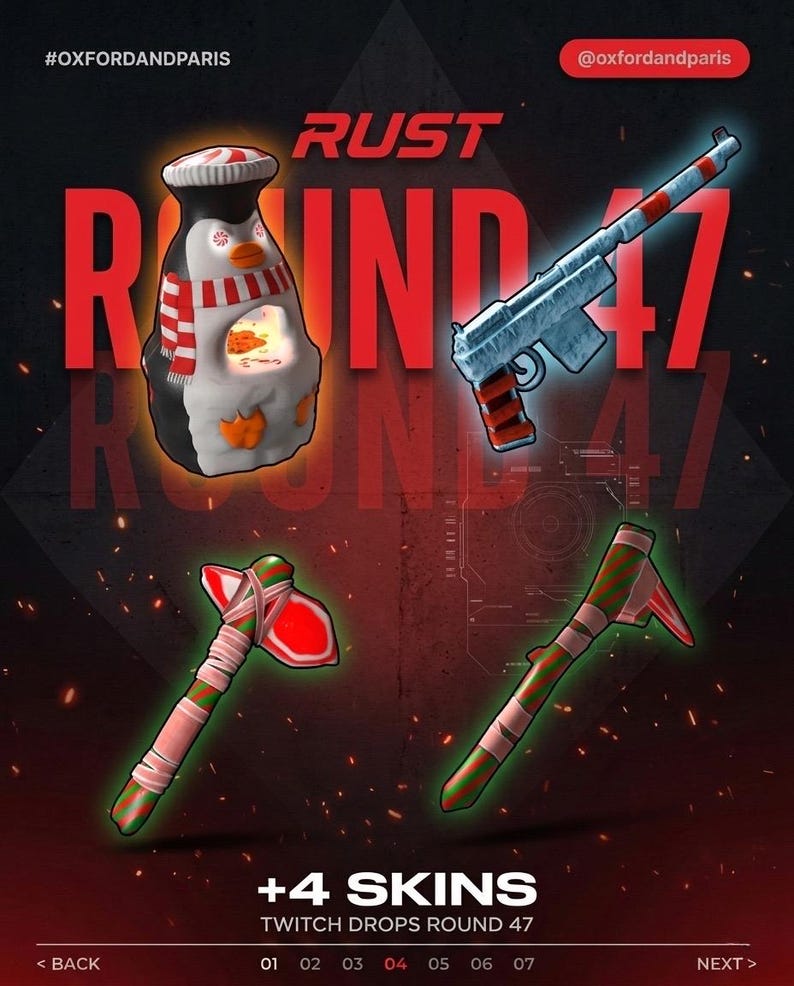 RUST All in One Rounds (46+47+48+49+50) - Twitch Drops - Etsy