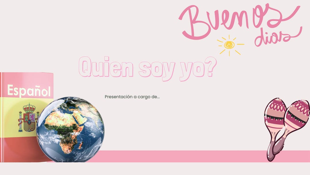 Spanish Introduction Template — Editable Slides for Presentation - Etsy