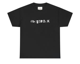 Graphic Tee | F*** Alphabet Design, 100% Cotton Unisex Shirt