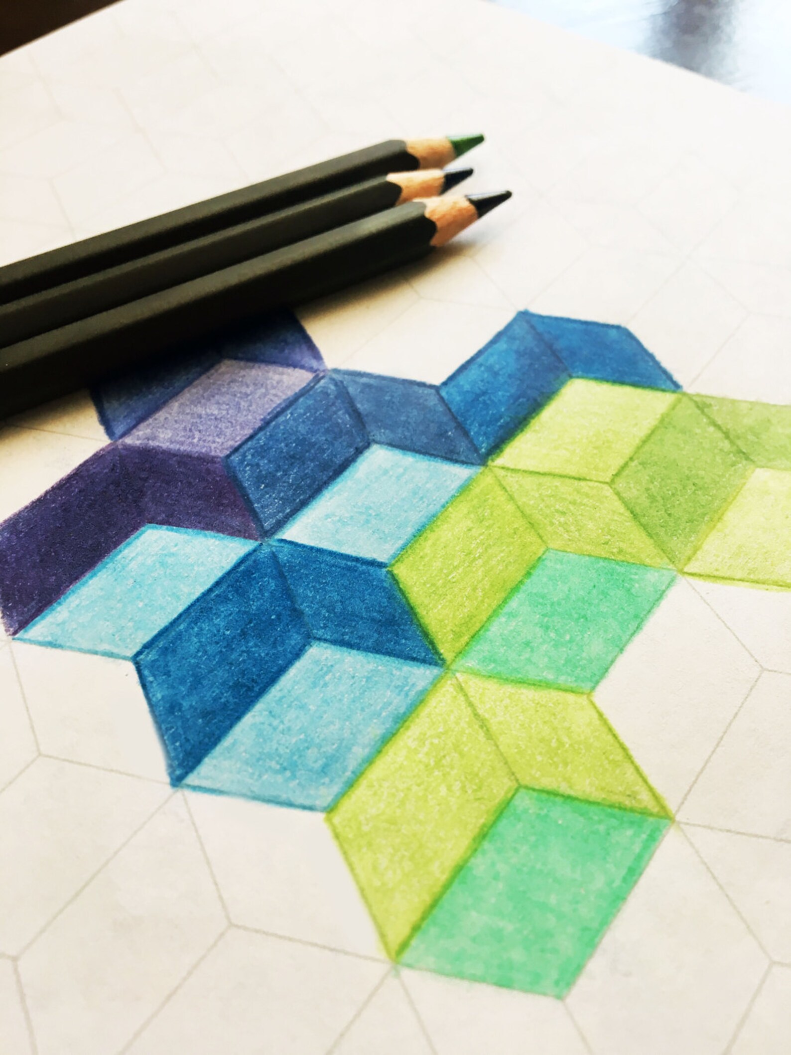 Geometric Box Pattern Coloring Page for Adults - Etsy