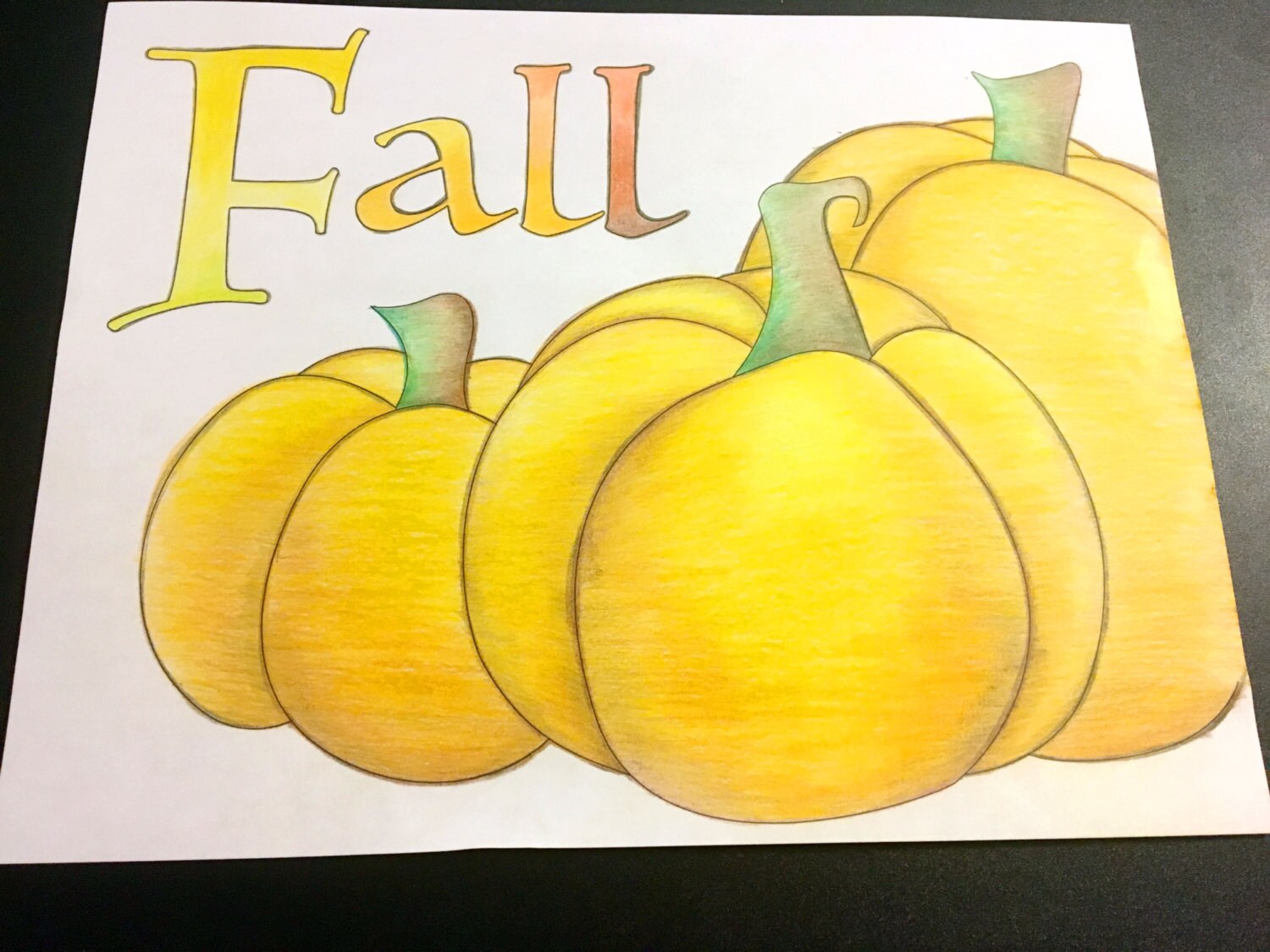 Fall Pumpkins - Printable Coloring Page - Etsy