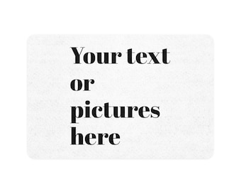 Custom Text or Photo Pet Food Mat 12x18 | Personalized Pet Placemat
