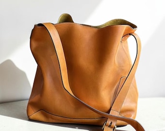 Leather Tote Bag Women, Top Layer Tanned Cowhide Tote, Large Capacity Shoulder Bag, Luxury Crossbody Purse, Womens Stylish Shopping Handbag