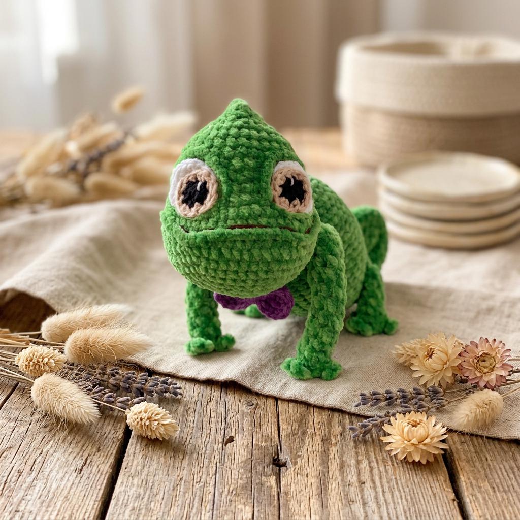 Pascal Crochet Tutorial Pascal the Chameleon Crochet Pattern - Chameleon Amigurumi Lizard- PDF ...