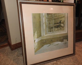 Andrew Wyeth Original Print Groundhog Day WFMA Registered Number No 506 Original Matting And Frame