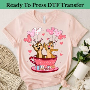 Chip 'n' Dale Shirt DTF, Disney Chip and Dale Shirt, Chip 'n' Dale Ready to Press, Disney Birthday Gift, DTF Transfer Ready to Press