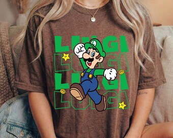 Super Mario Luigi Ready To Press DTF Transfer, Nintendo World Family Matching Holiday Trip Matching Tee, Mario Birthday Trip Present Heat Press