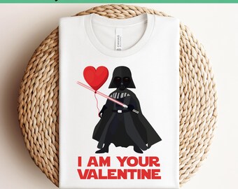 Soy tu San Valentín Darth Vader Star Wars Listo para imprimir Transferencia DTF, Grogu Darth Vader BB-8 Boba Fett Snowtrooper Camiseta de San Valentín
