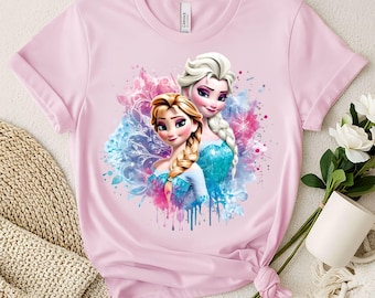 Frozen DTF Transfers, Disney Ready To Press, Elsa Anna Transfer, Girl Trip Heat Transfer, Cute Disney DTF, Disney Family Vacation Transfer