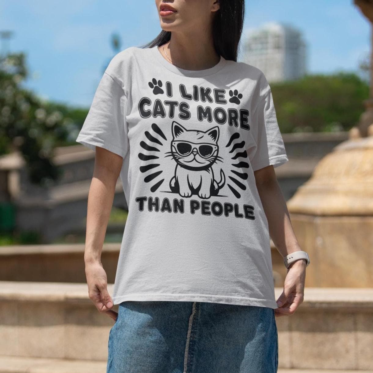 Funny Cat Shirt | I Like Cats More Than People T-Shirt | Cat Lover Gift ...