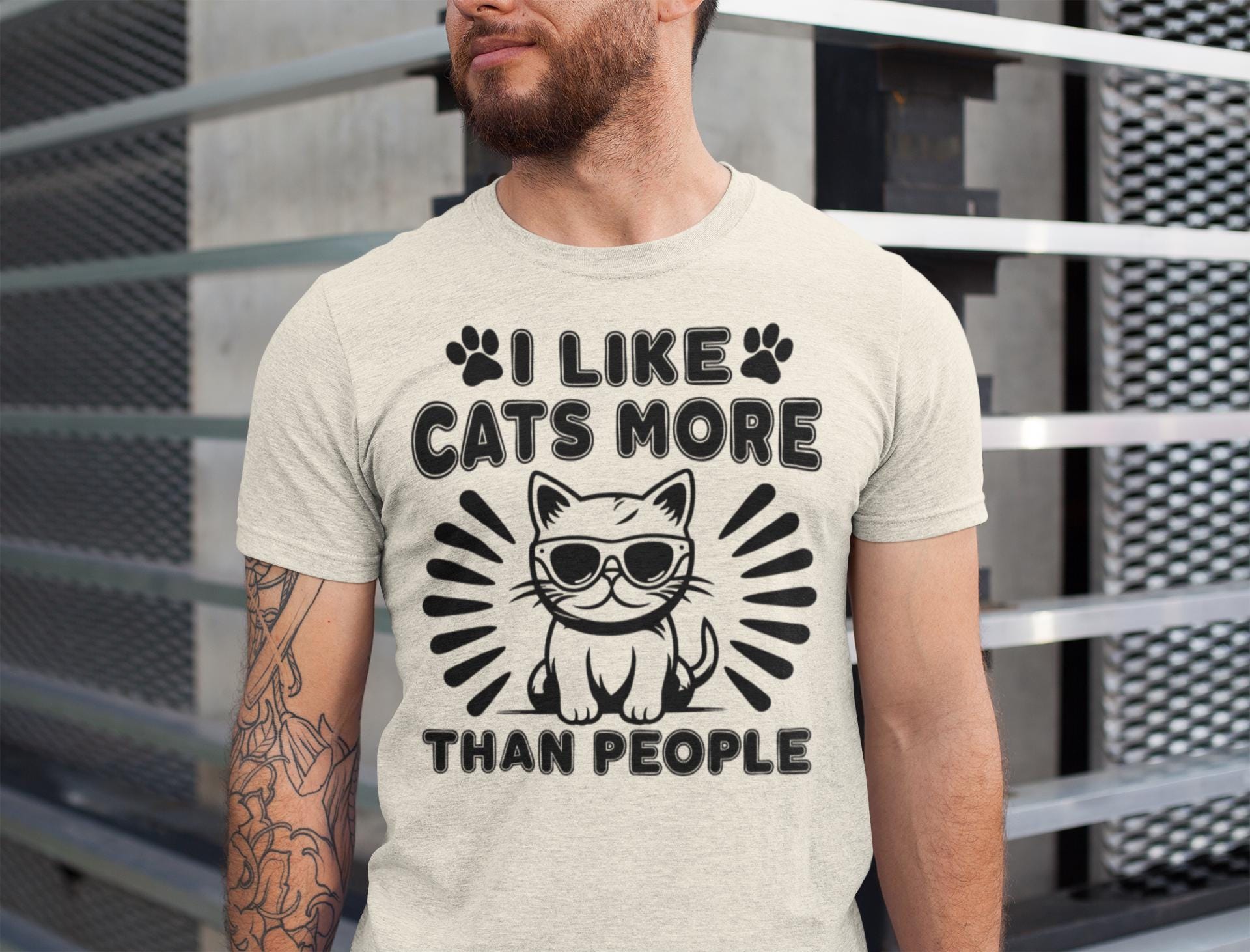 Funny Cat Shirt | I Like Cats More Than People T-Shirt | Cat Lover Gift ...