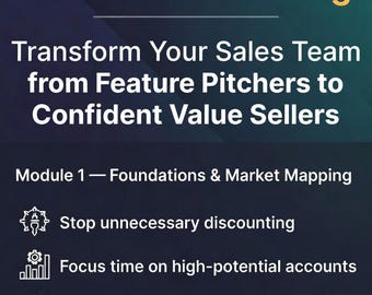 Value-Based Selling Training Module | Part 1: Mapping  | Sales Training Presentation Template for Coaches & Managers