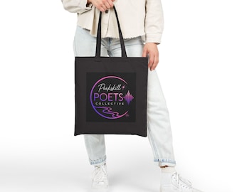Peekskill Poets Collective draagtas | Canvas boekentas, poëzielogo