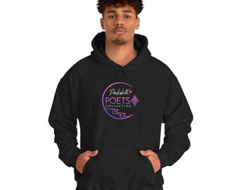 Hoodie met logo van Peekskill Poets Collective | Zwarte trui