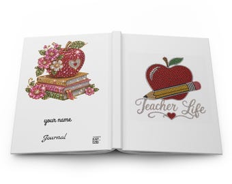 Appel en potlood: Dagboek voor de leraar | Hardcover notitieboek