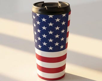 Reismok Amerikaanse vlag | USA Stars Stripes patriottisch roestvrij staal