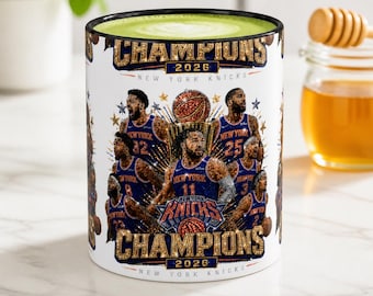 Knicks Champions 2026 Mok | Koffiebeker van het basketbalteam