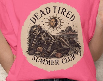 Camiseta Dead Tired Summer Club Comfort Colors