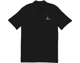 Paris Eiffel Tower t-shirt | Embroidered Polo trending shirt 2025 | travel agent tee