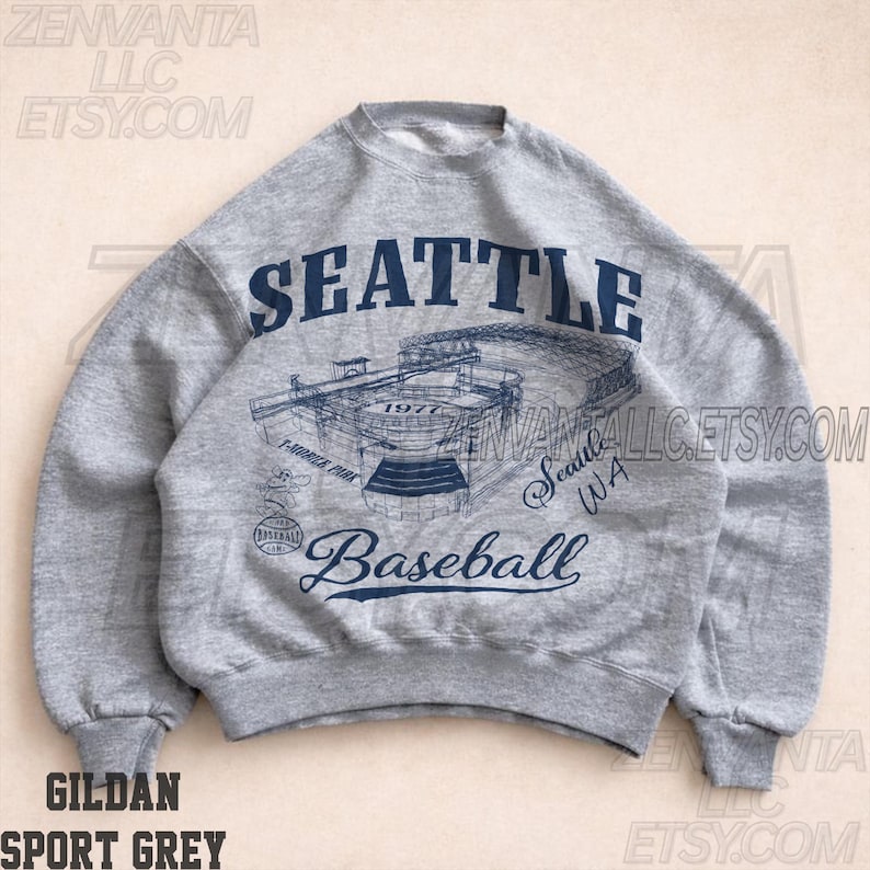 T Mobile Park Stadium Seattle Baseball Sweatshirt, Vintage Washed Tee ...