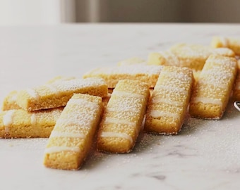 Ricetta classica dei biscotti scozzesi shortbread / Burrosi con 3 ingredienti / PDF stampabile / Biscotti tradizionali da tè