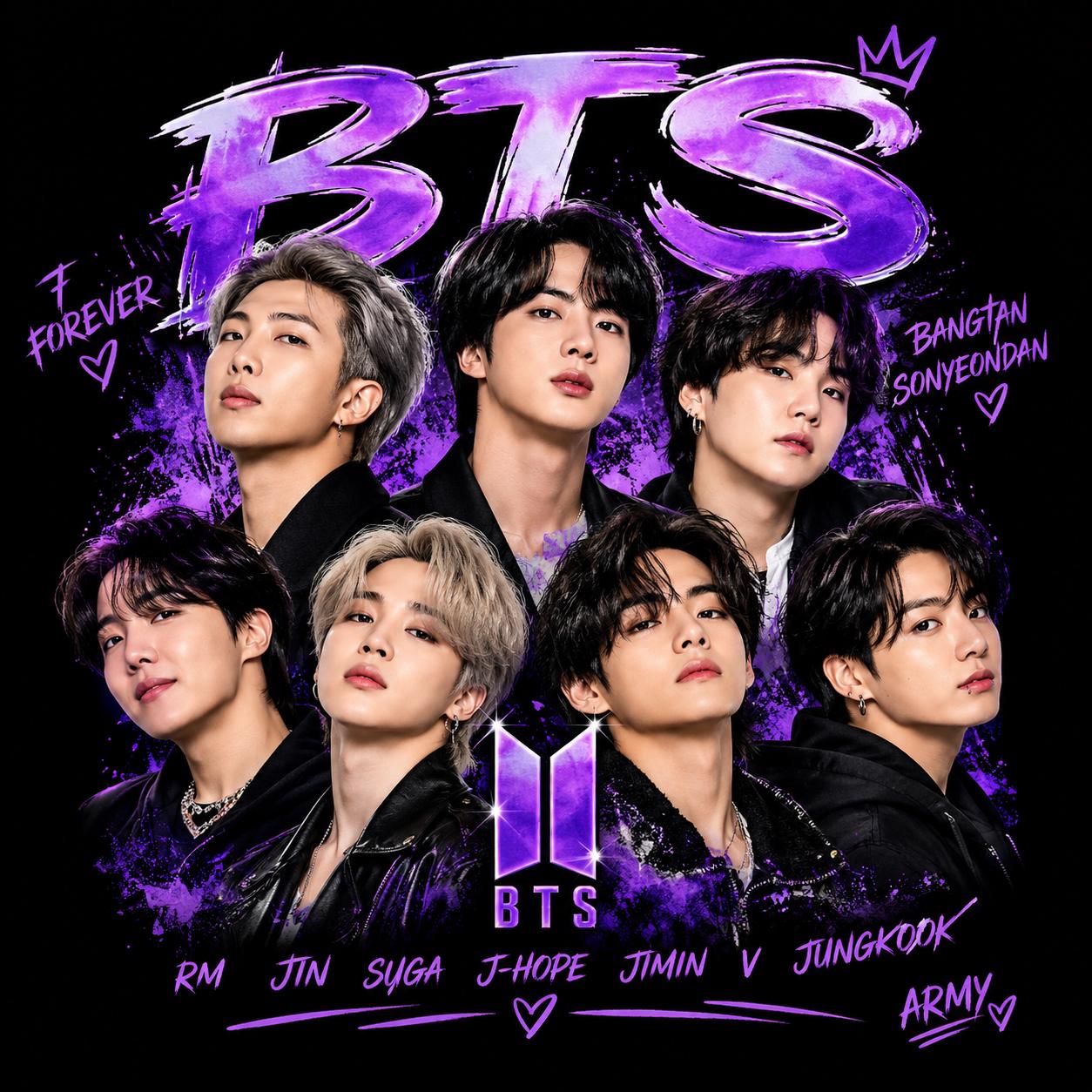 Bts Members Poster - Etsy