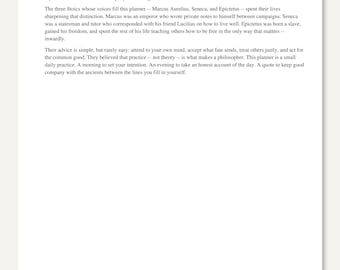 Daily Stoic Planner 2027 | Printable PDF with Quotes (Instant Download)