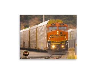 La locomotora BNSF 503 trabajando en el tren de maniobras de Point Richmond.