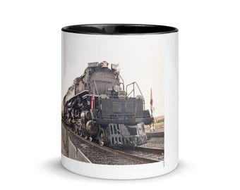 Cafetera/tetera de cerámica: Locomotora de vapor Union Pacific RR - Big Boy 4014