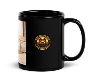 Taza de cerámica para café/té: Southern Pacific/ Cotton Belt UP1004 - Parte de la colección Roseville Service Patch Unit - ¡Colecciona las 3!