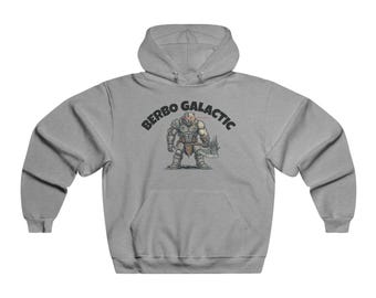 Custom BERBO Bear Galactic Armored Super Hero Hoodie | Sci-Fi Fantasy Space Warrior Sweatshirt