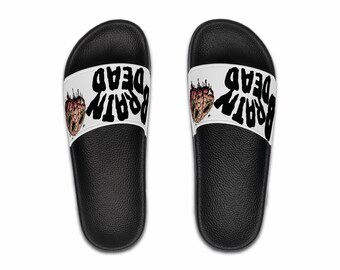 Sandalias tipo chancla de la colección personalizada BRAIN DEAD