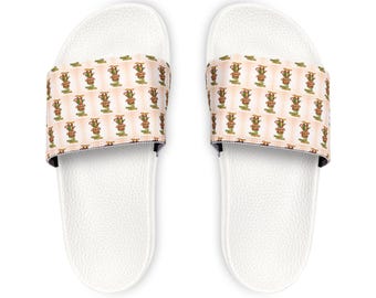 Custom PAW PAW Monkey Pattern Sandals | Removable Strap Slides