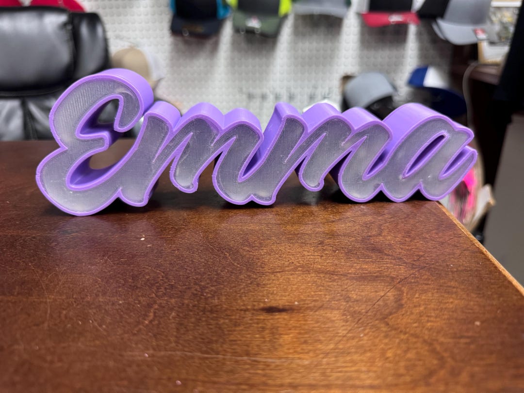 Personalized LED Name Sign – Custom 3D Printed Light - Room Decor - Etsy