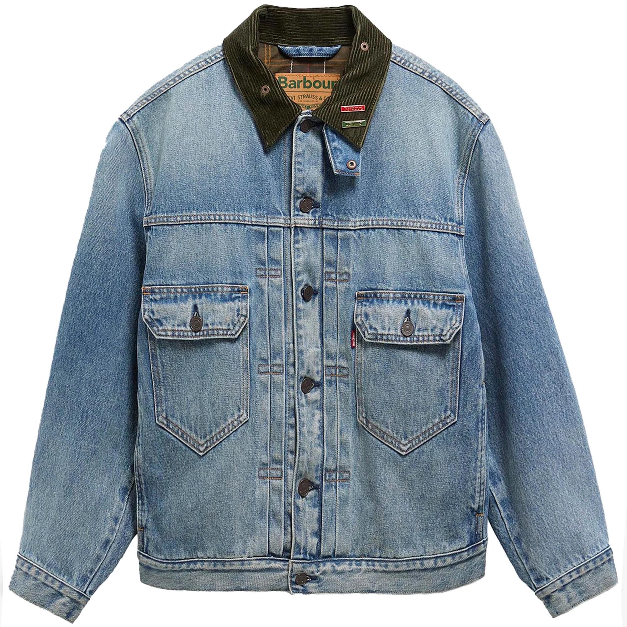 NWT Barbour X Levis Type 2 Denim Trucker Jacket Washed Faded - Etsy