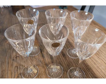 Copas de jerez Cristal D'Arques Crystal Clear, juego de seis piezas de cristal para bar Cassandra Durand