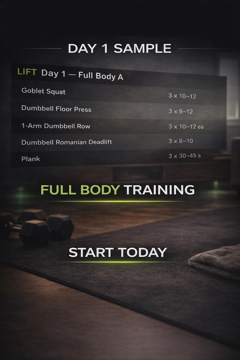 5-day Home Workout Plan | Fat Loss, Strength Building (digital Download ...