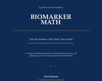 Biomarker Math eBook | Health Tracker Guide | Data-Driven Wellness Printable