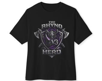 Rhyno Herd V3 Shield Logo Tee | Rhinoceros Emblem Shirt