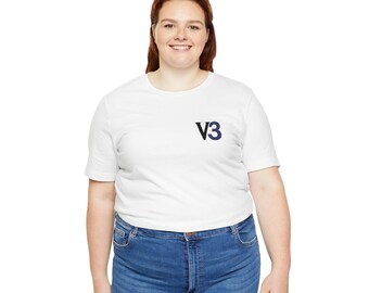 V3 Logo Tee | Short Sleeve T-Shirt, Minimal Chest Print