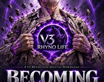 BECOMING | Personal Growth Workbook PDF | Identity, Vision & Self Development Guide | V3 Rhyno Life Digital Download