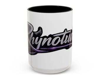 Rhynotude Script Accent Mug | 11oz or 15oz Ceramic Coffee Mug
