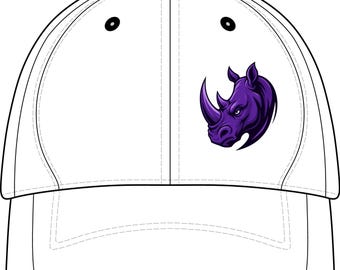 Purple Rhino Logo Cap | Nylon Colorblock Hat
