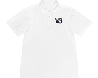 V3 Monogram Polo Shirt | Small Chest Logo, Athletic Collared Tee