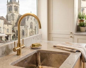Square Undermount Sink - Handmade German Silver Kitchen Bar Sink - 14" Hammered Silver Island Sink, Handcrafted Farmhouse Sink with Drain
