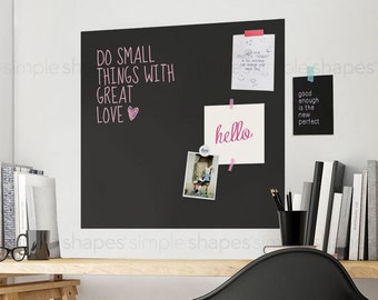 Chalkboard Wall Decal, Chalkboard Square, Chalkboard Memo, Blackboard Wall Sticker -  by Simple Shapes